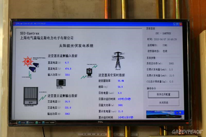太阳能光伏发电系统配备的液晶监视仪